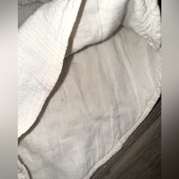 Billabong Bundle Peach Pin Stripe & White Organic Cotton Gauze Beach Shorties L - Picture 7 of 15